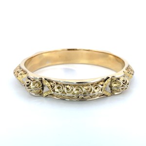 Bracelet rigide pièce artisanale d’inspiration traditionnelle